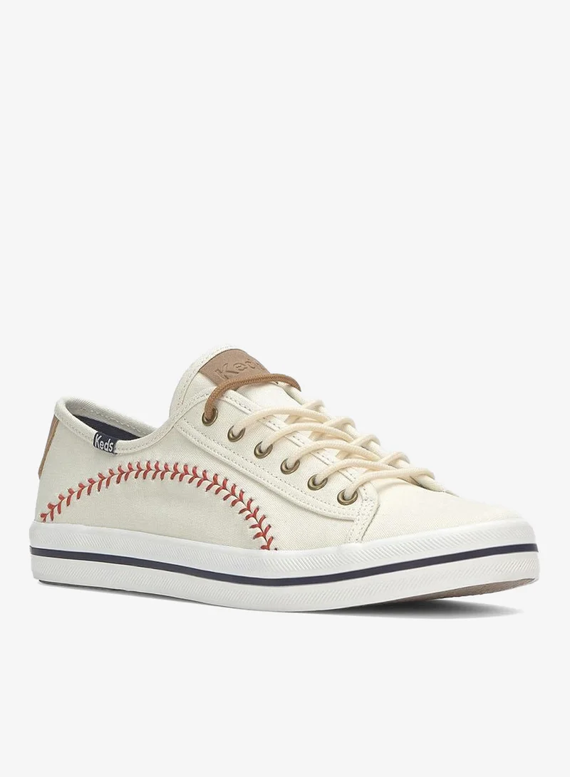 Keds Cream Keds Women's Kickstart Pennant Casual Sneaker Cream for Women | Best Price UAE